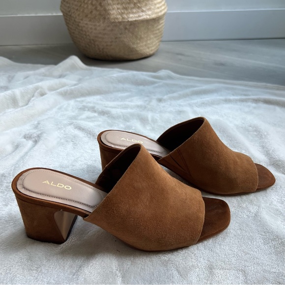 Aldo Faux Suede Mules - Picture 4 of 7